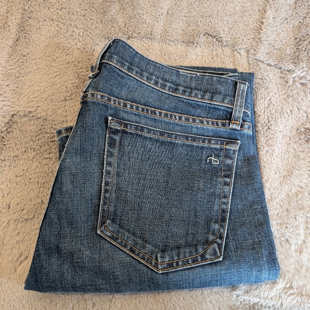 Rag & Bone Slouchy Boy Fit Unisex Denim Jeans Size Mens 34 Women's 28
